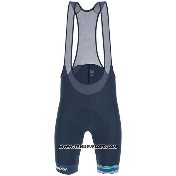 2020 Maillot Ciclismo Subaru Lider Blanc Bleu Manches Courtes et Cuissard